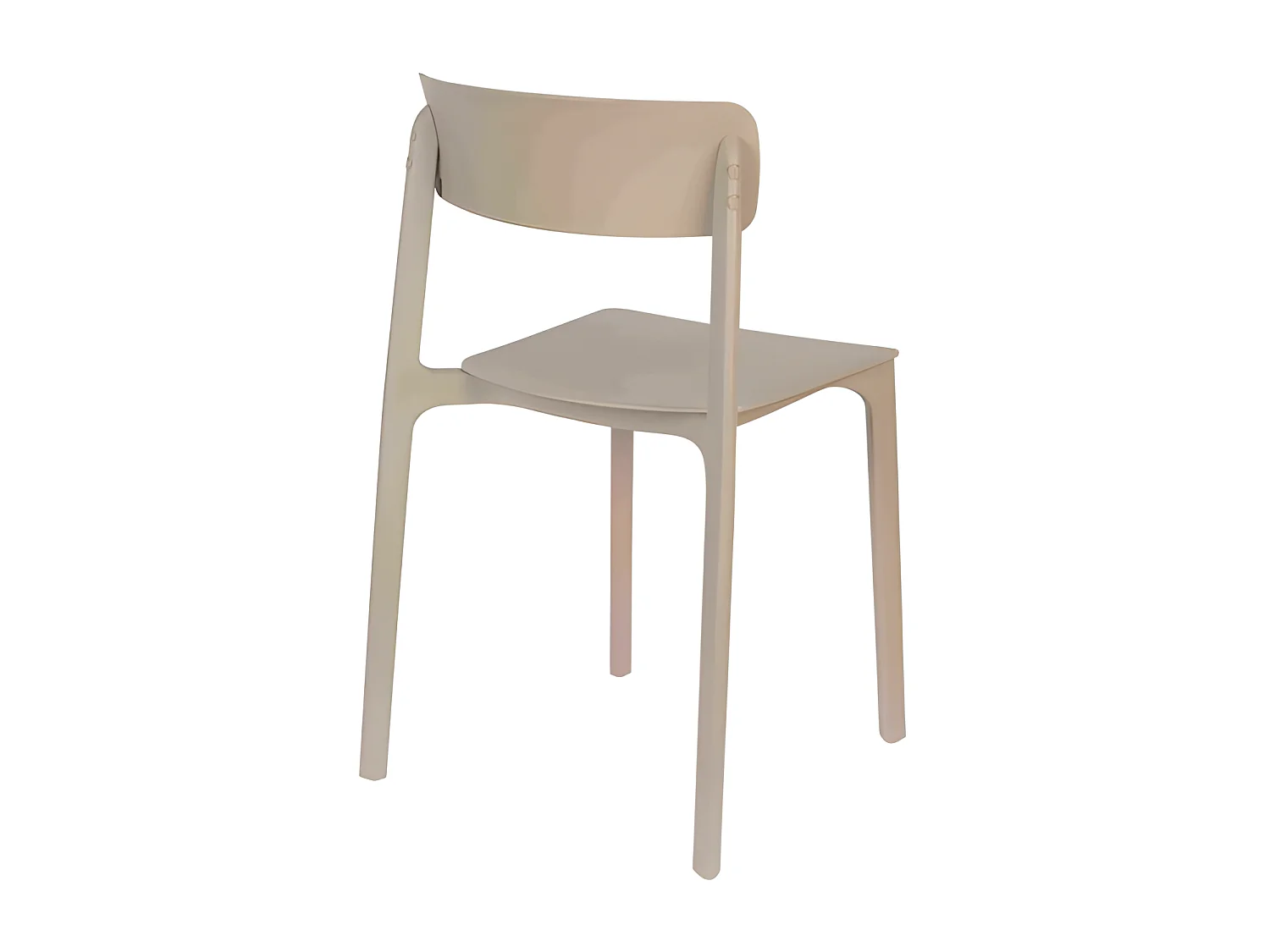 Lot de 4 chaises en polypropylène Clive