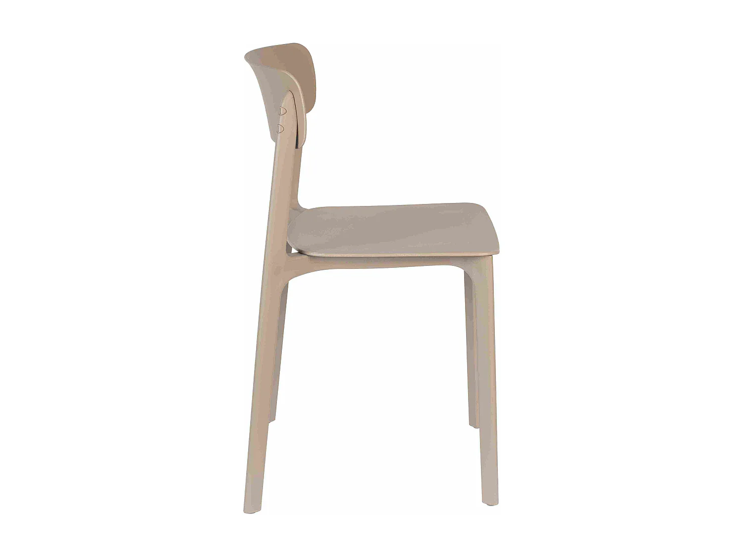 Lot de 4 chaises en polypropylène Clive