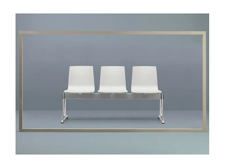 3 chaises salle d'attente ignifugées Bench Alice - Scab