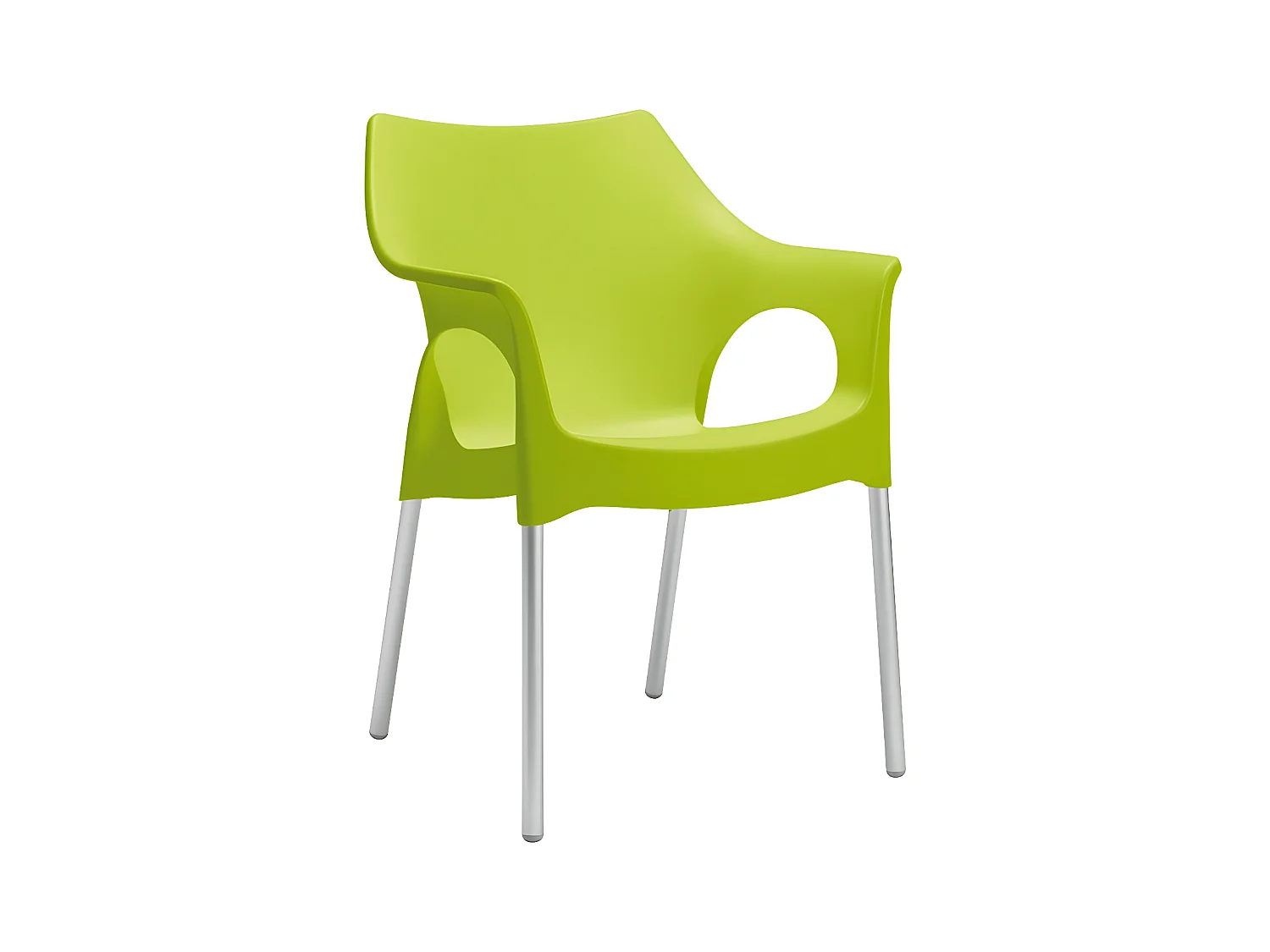 4 Chaises design de jardin - OLA - Lot de 4 - deco