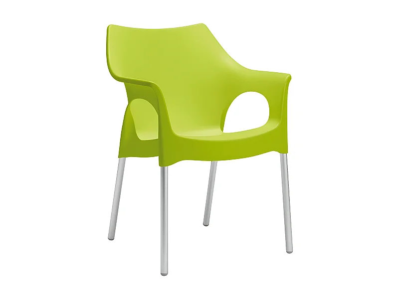 4 Chaises design de jardin - OLA - Lot de 4 - deco