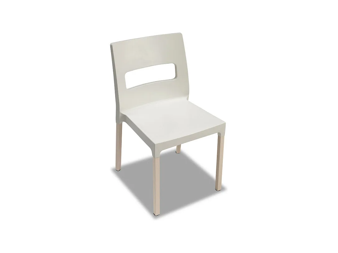 Lot 2 chaises NATURAL MAXI DIVA pieds bois