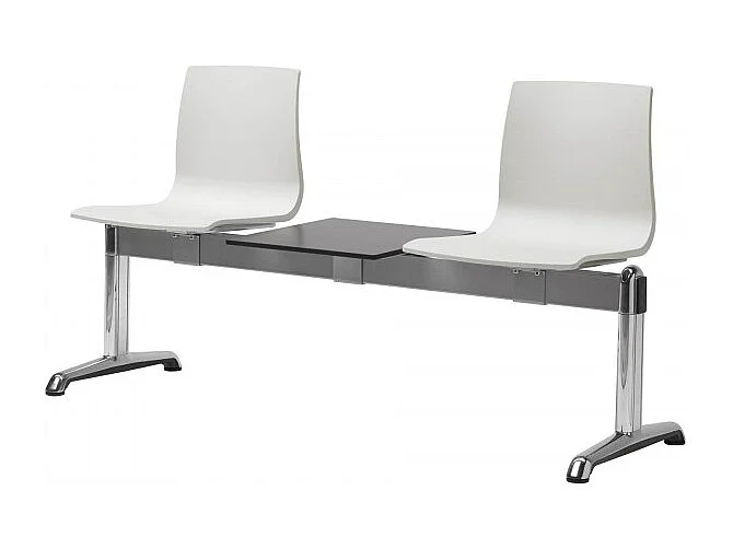 2 chaises et 1 tablette salle d'attente ignifugées Bench Alice - Scab