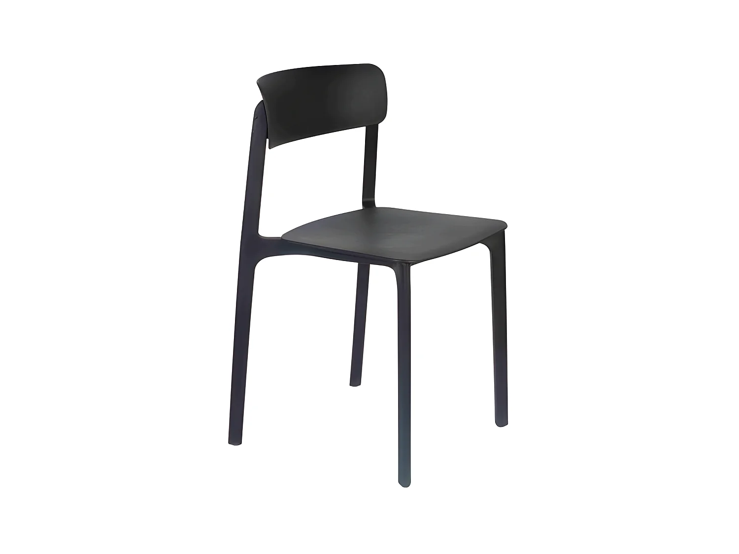 Lot de 4 chaises en polypropylène Clive
