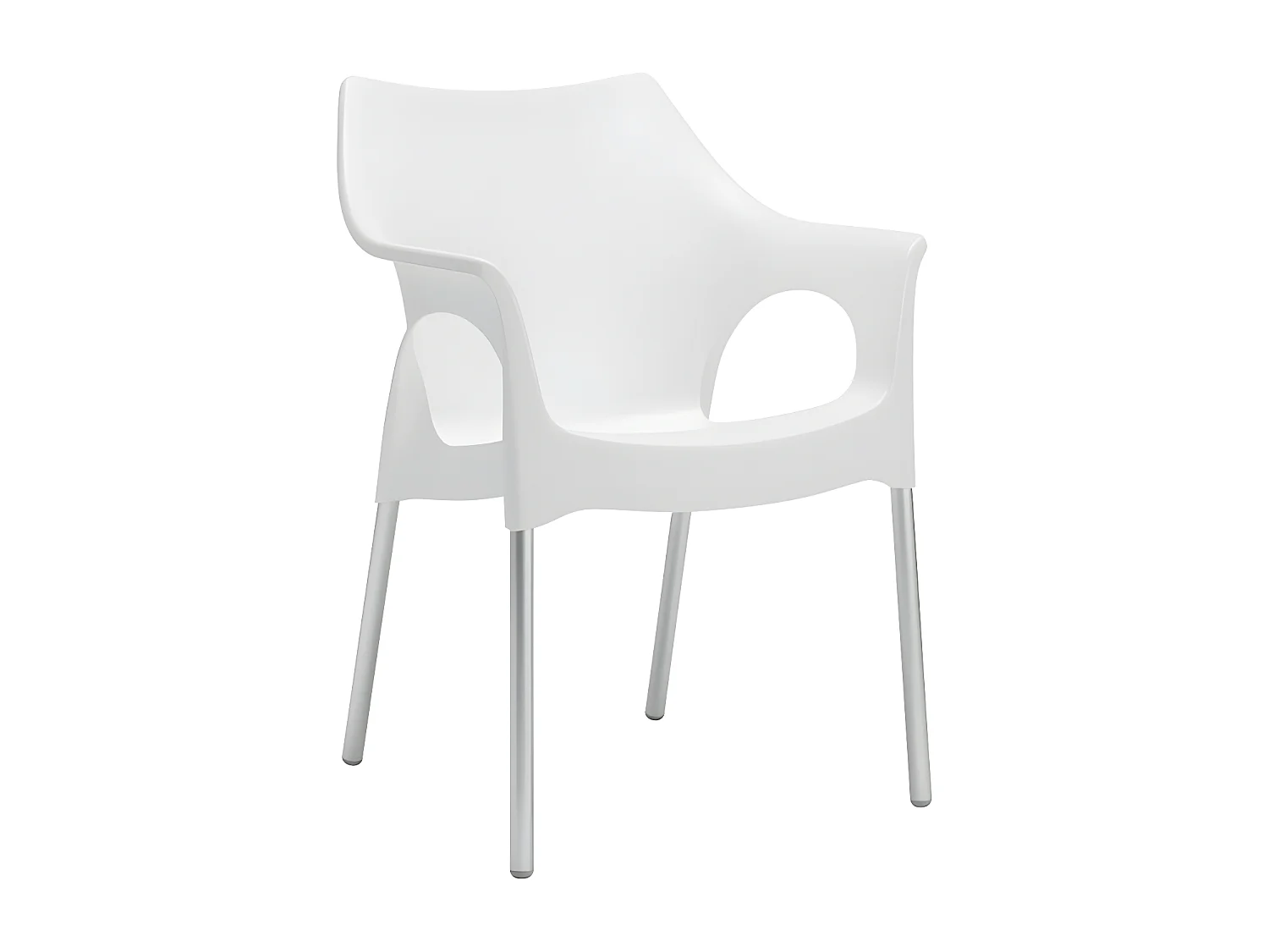 4 Chaises design de jardin - OLA - Lot de 4 - deco