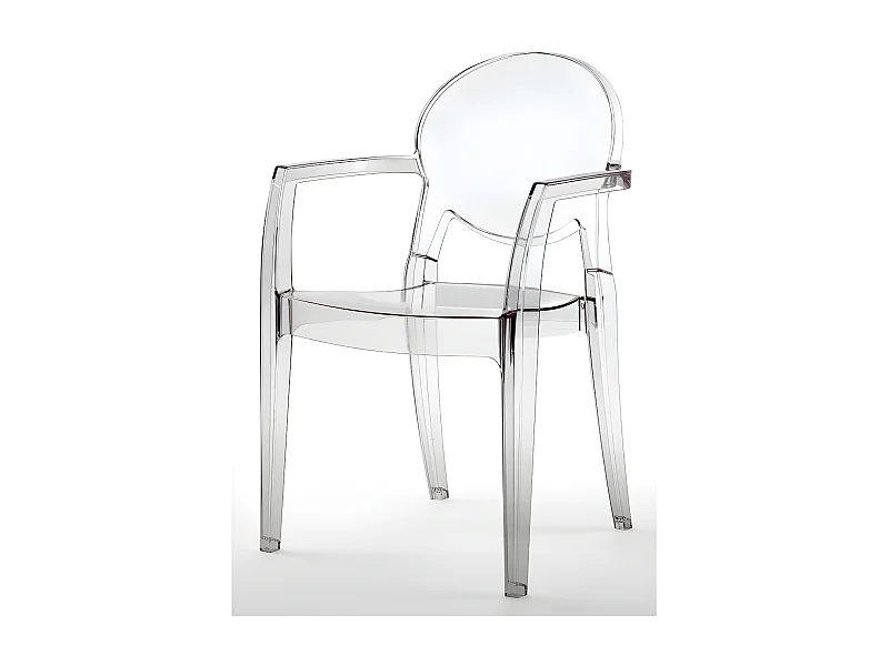 Chaise glossy design avec accoudoirs - IGLOO