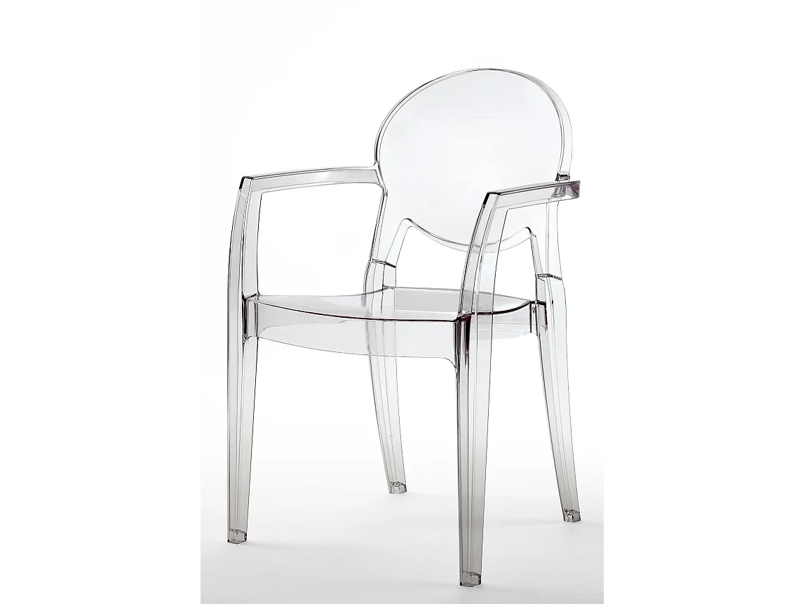 Chaise glossy design avec accoudoirs - IGLOO