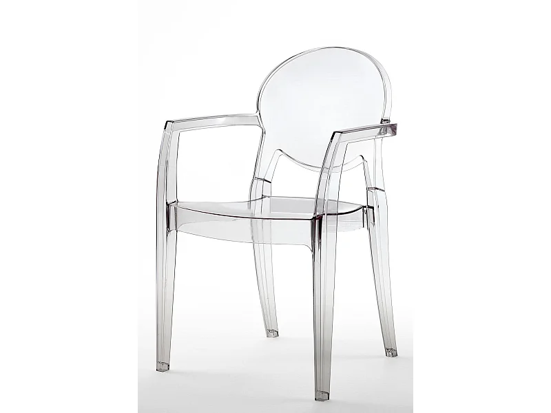 Chaise glossy design avec accoudoirs - IGLOO