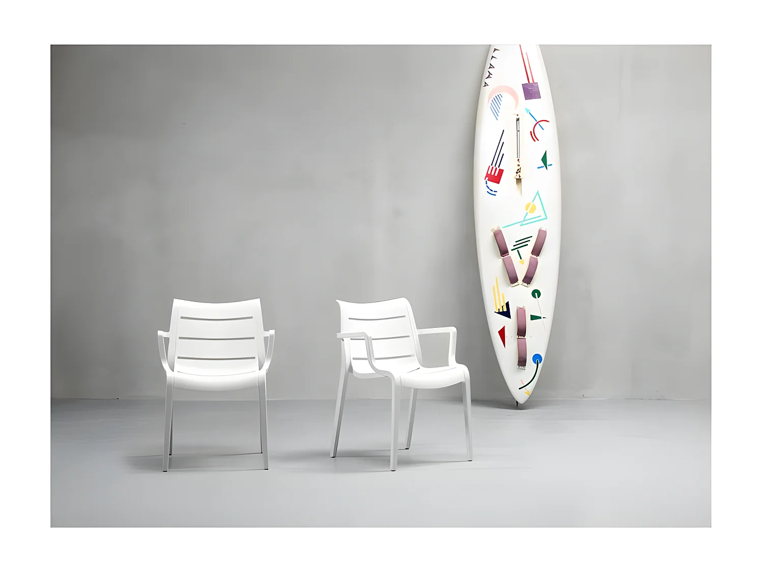 4 Chaises design de jardin - SUNSET - Lot de 4 - deco