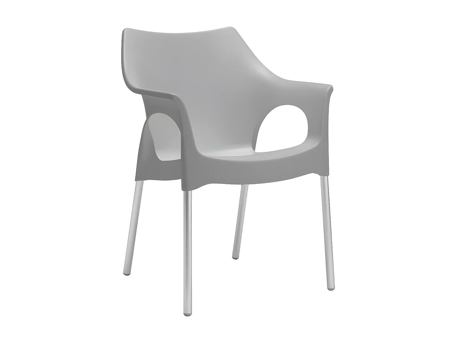 4 Chaises design de jardin - OLA - Lot de 4 - deco