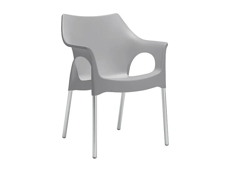 4 Chaises design de jardin - OLA - Lot de 4 - deco