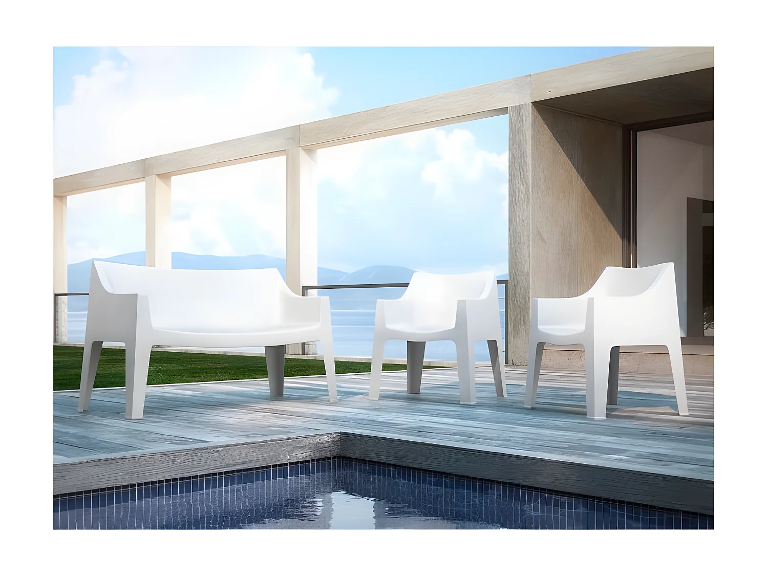 Banquette design de jardin - COCCOLONA SOFA - deco