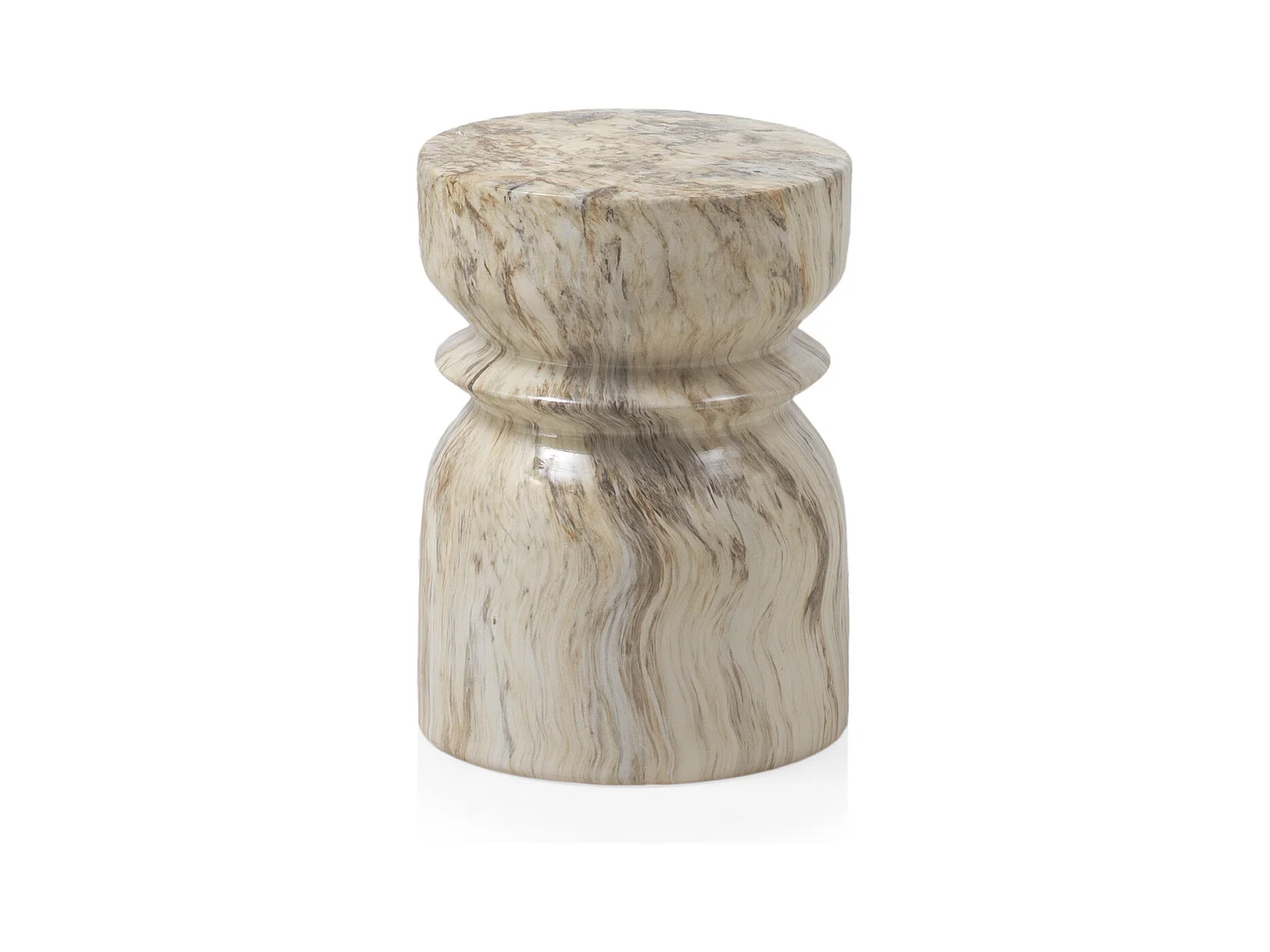 Tabouret en céramique marron