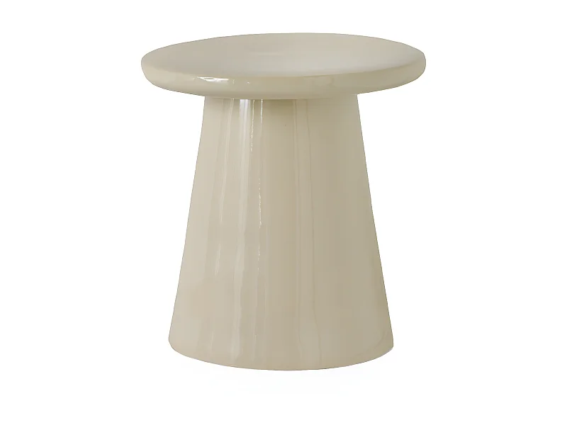 Taburete cerámico color beige