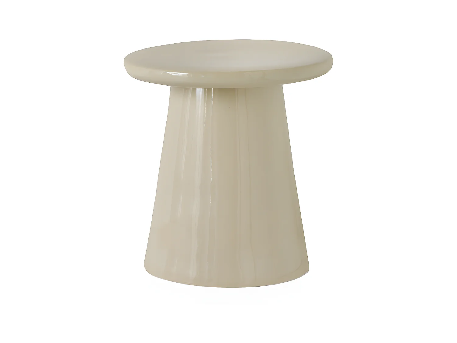 Taburete cerámico color beige