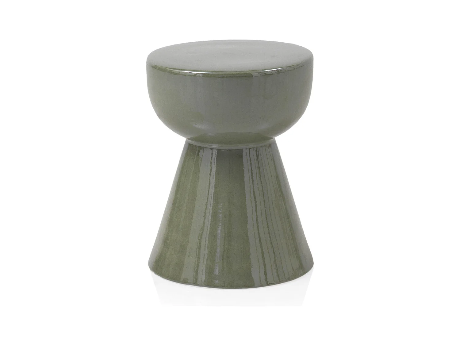 Tabouret en céramique vert
