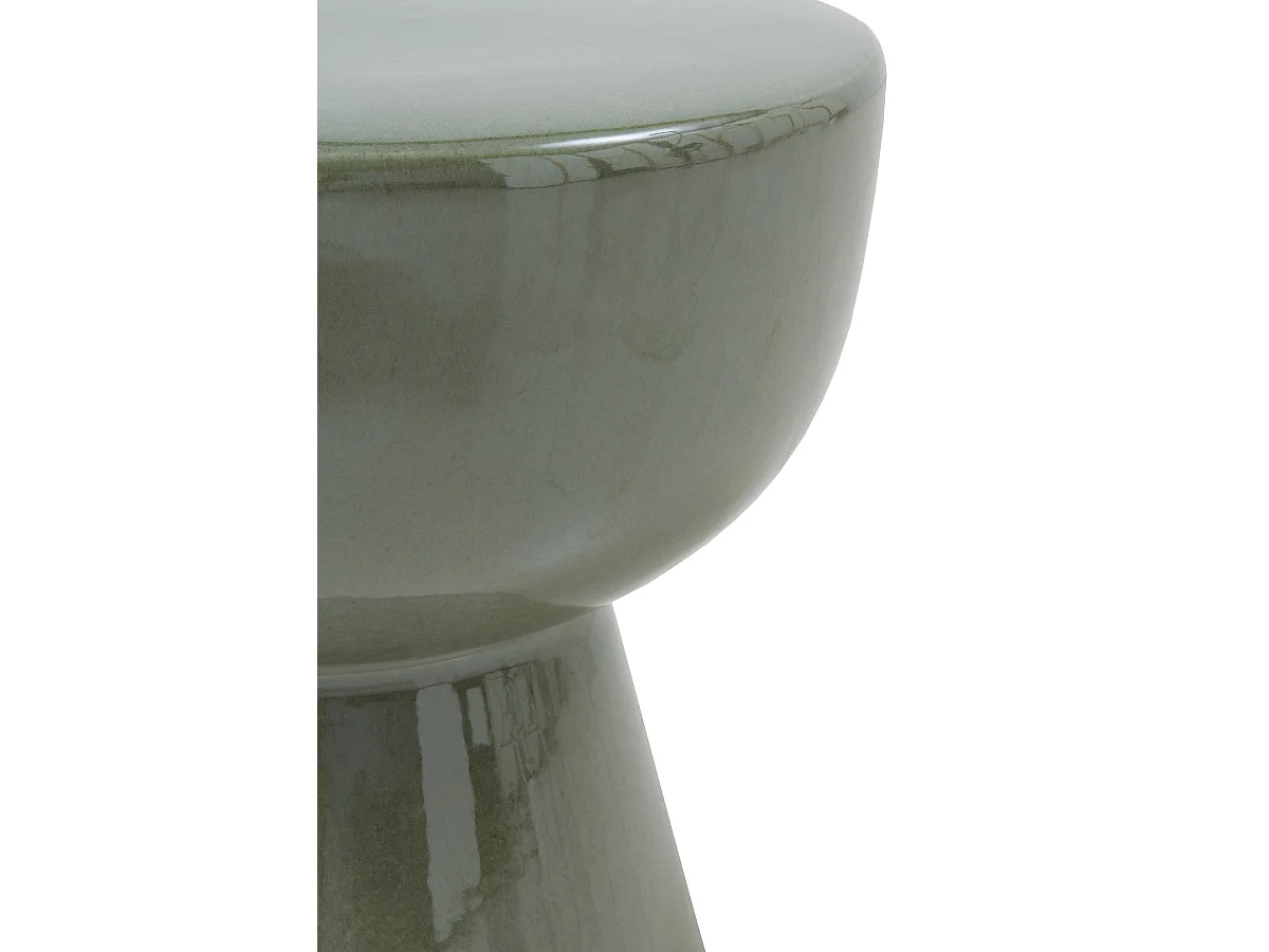 Tabouret en céramique vert