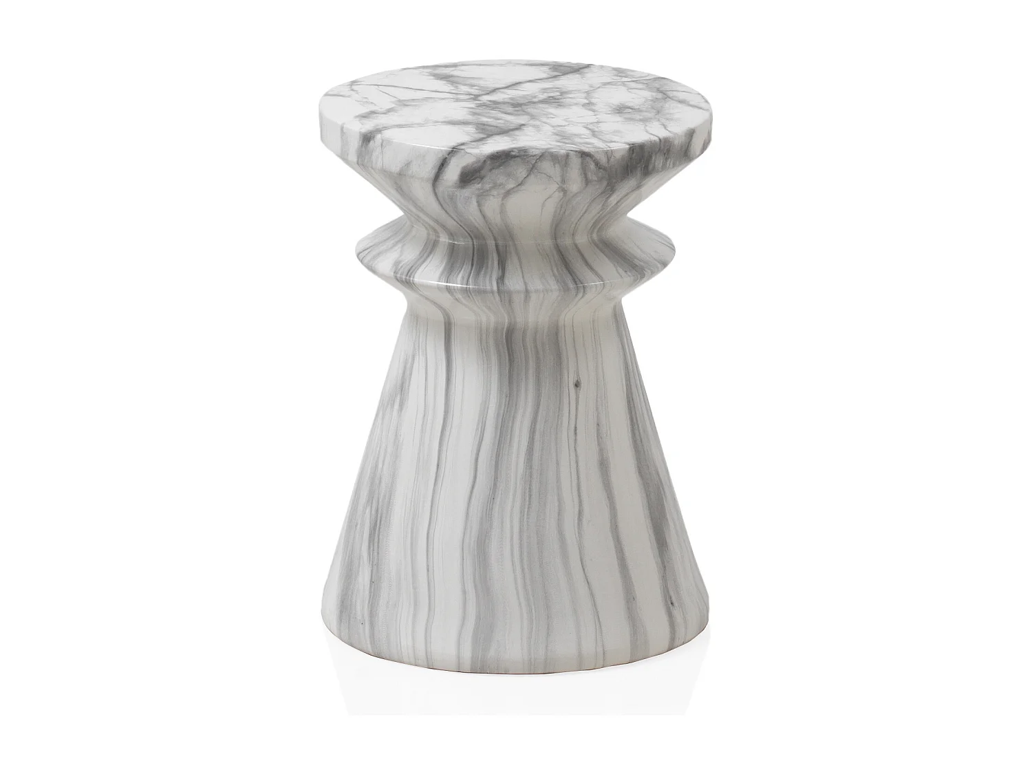 Tabouret en céramique gris