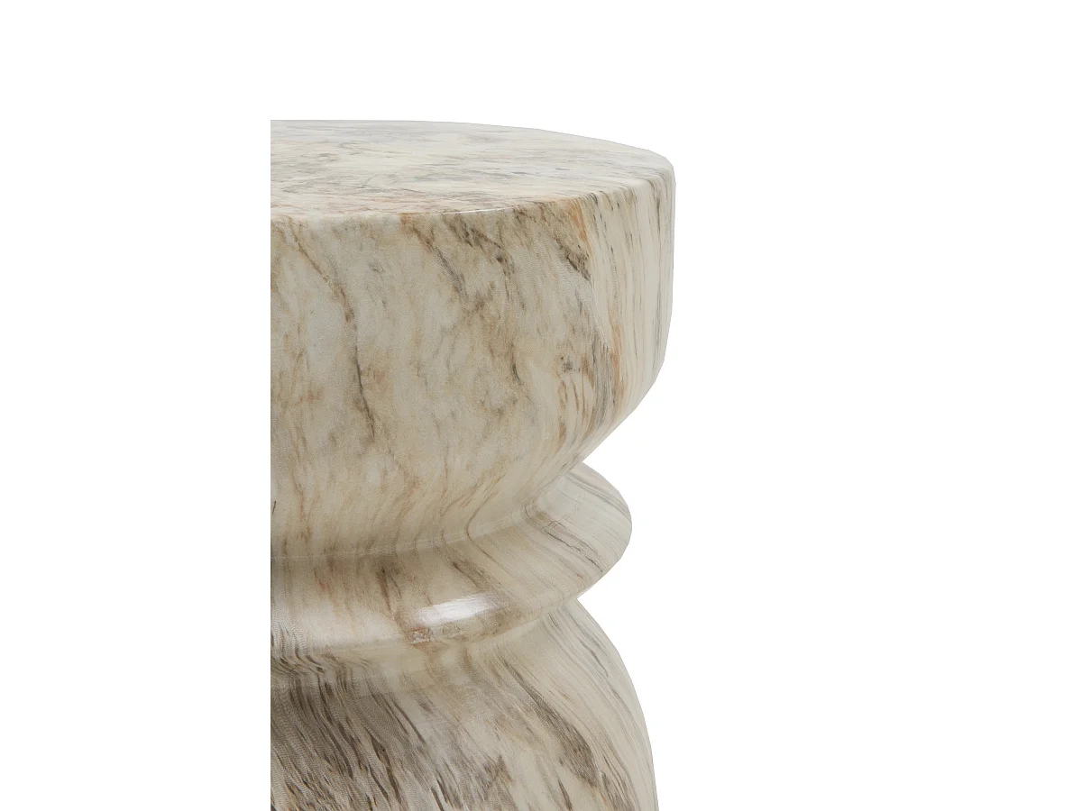 Tabouret en céramique gris