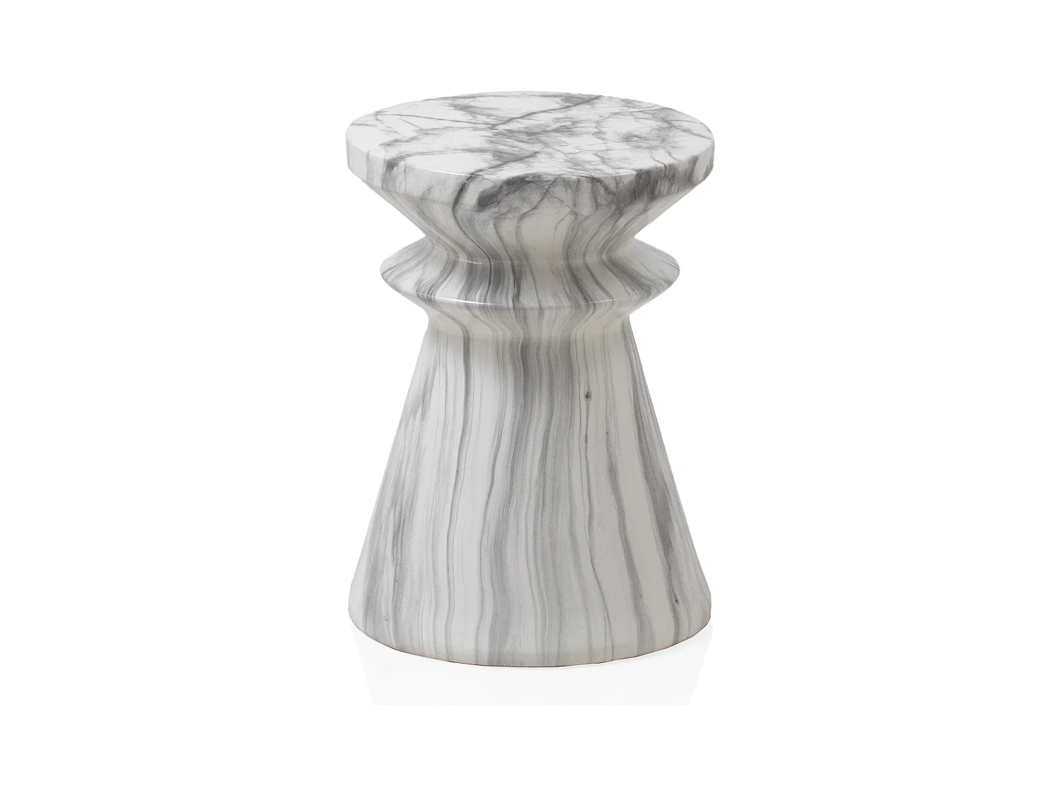 Tabouret en céramique gris