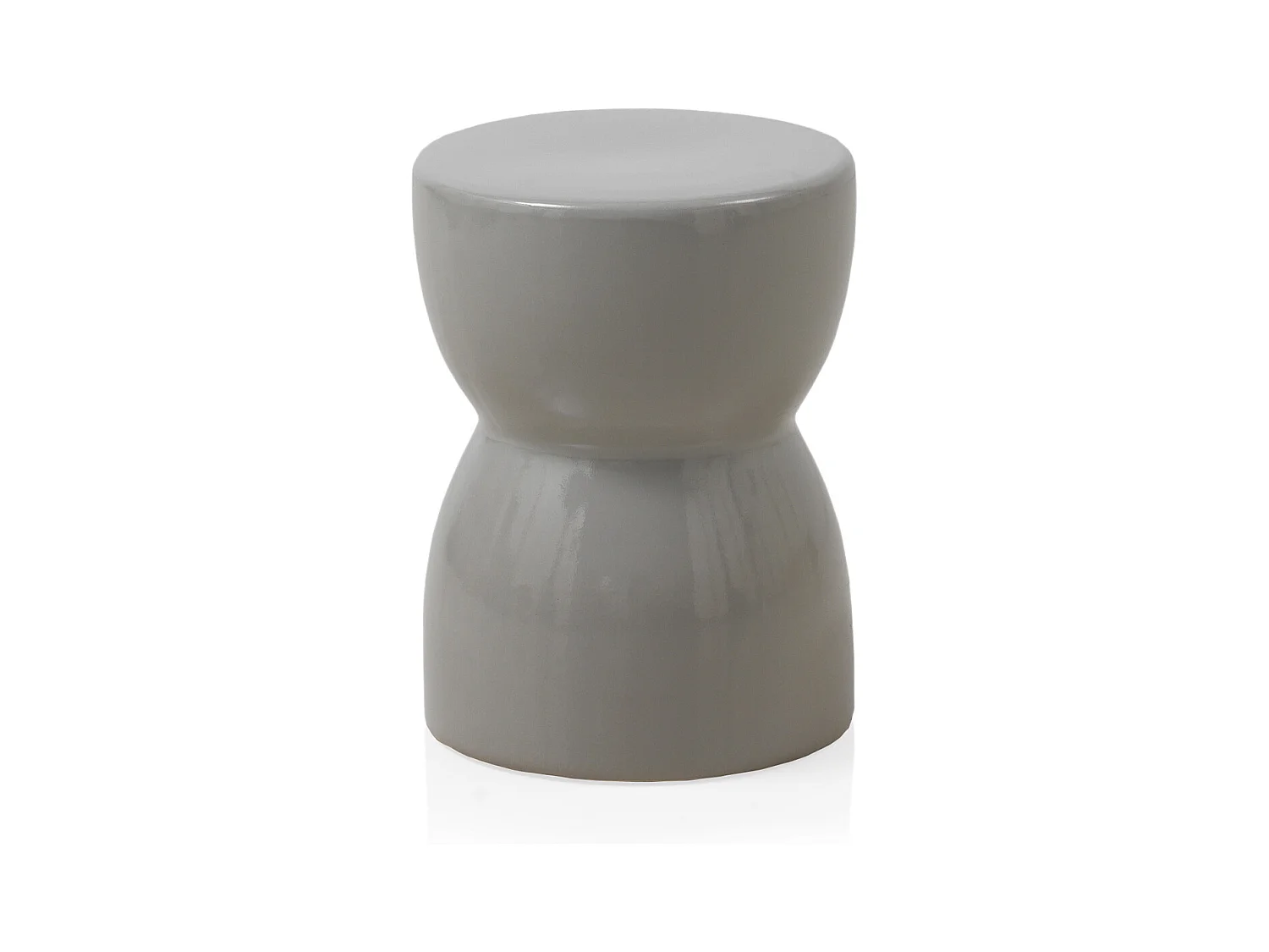 Tabouret en céramique, gris