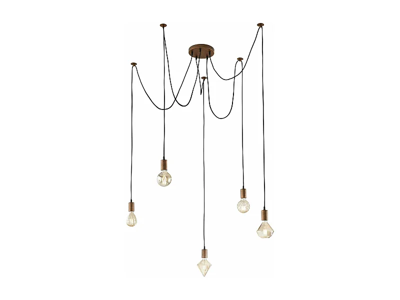 Suspension 5 fils Corde pendant