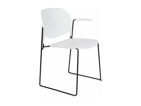 Lot de 4 chaises à accoudoirs stacks - Boite à design