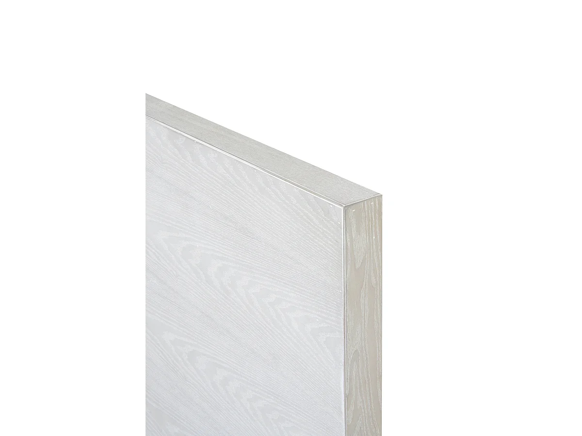 Tête de lit plaquée en bois de frêne patiné blanc 110x60 cm