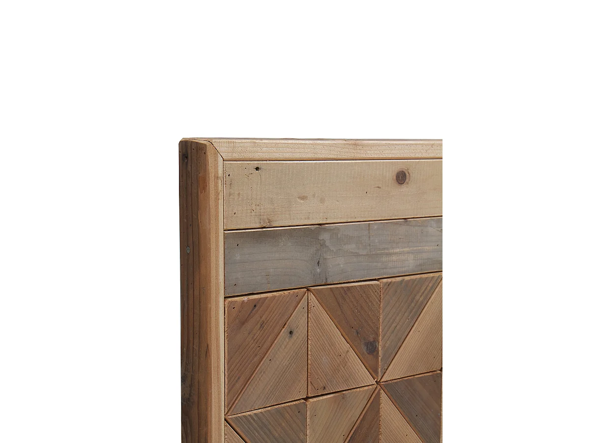 Cabezal de madera de fresno reciclada 110x60 cm