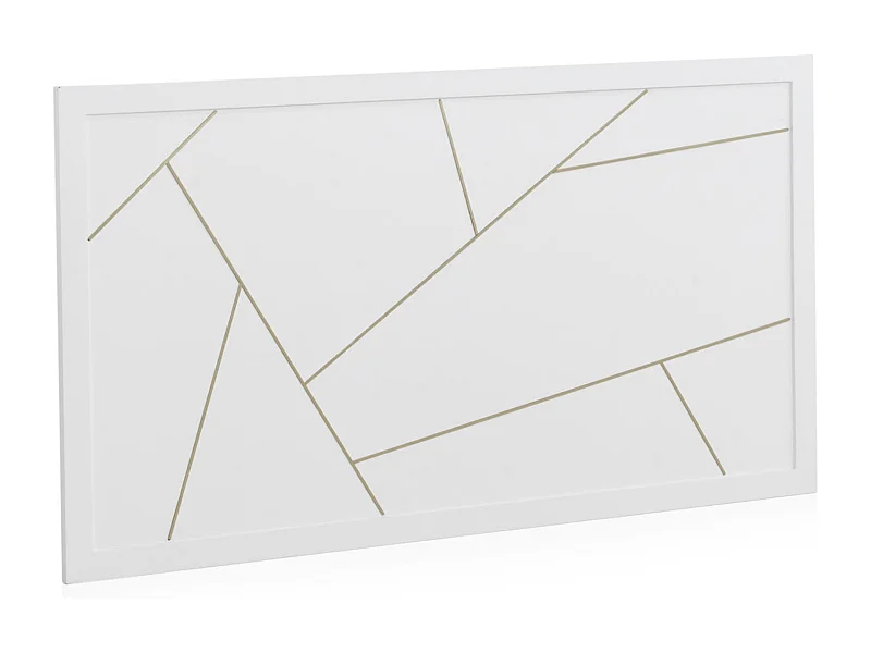 Weiß lackiertes Kopfteil 110x60 cm