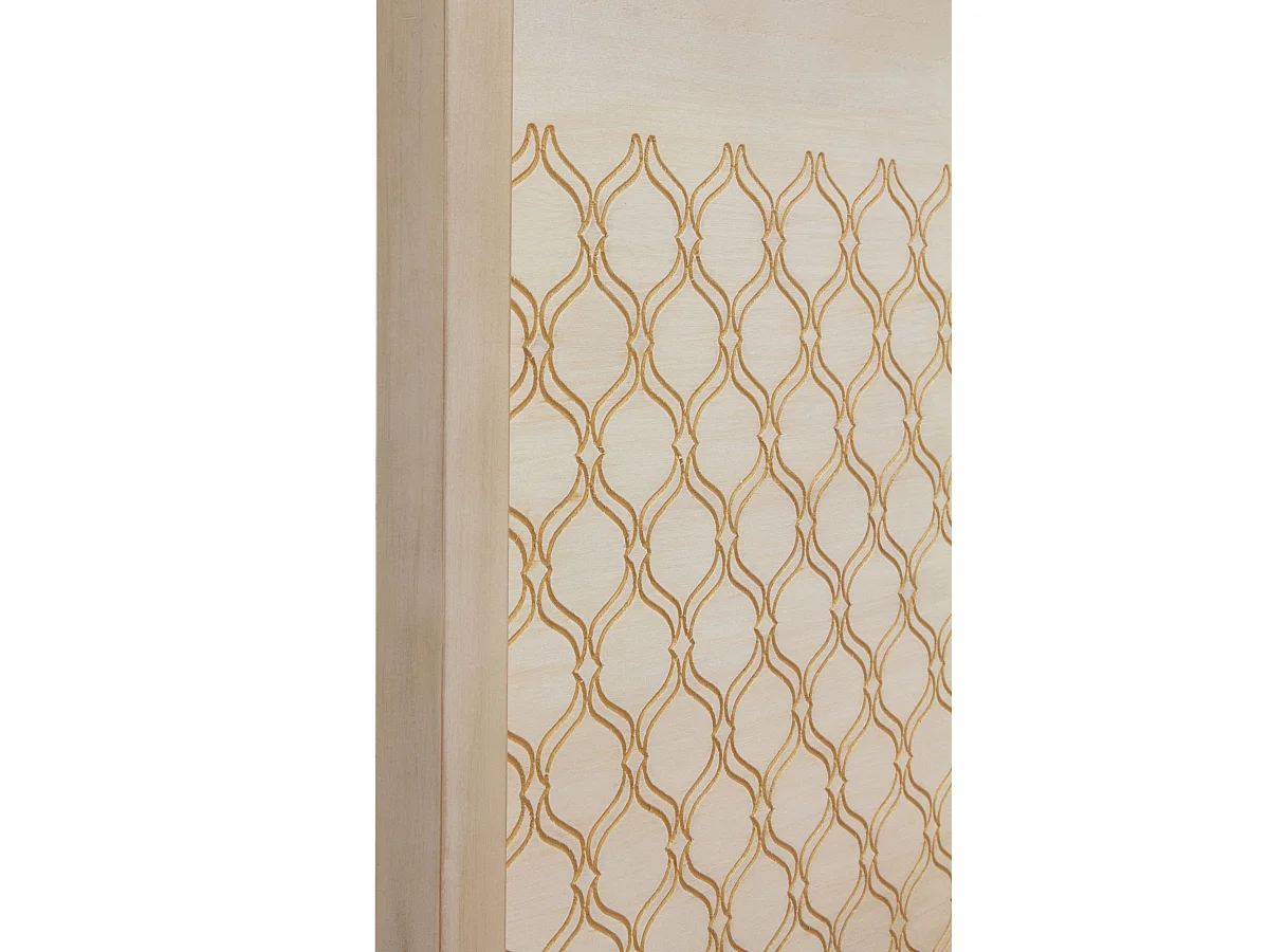 Testiera impiallacciata in frassino patinato bianco 110x60 cm