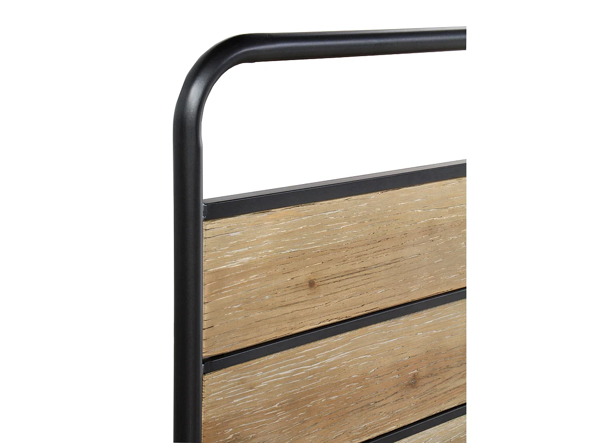 Tête de lit en sapin et fer 165x60 cm