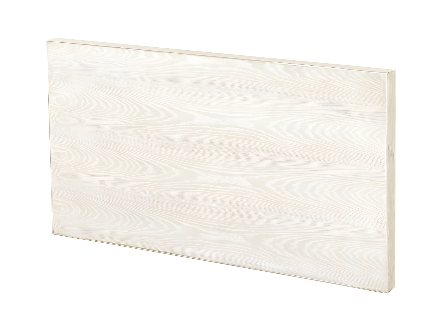 Tête de lit plaquée en frêne blanc patiné 165x60 cm