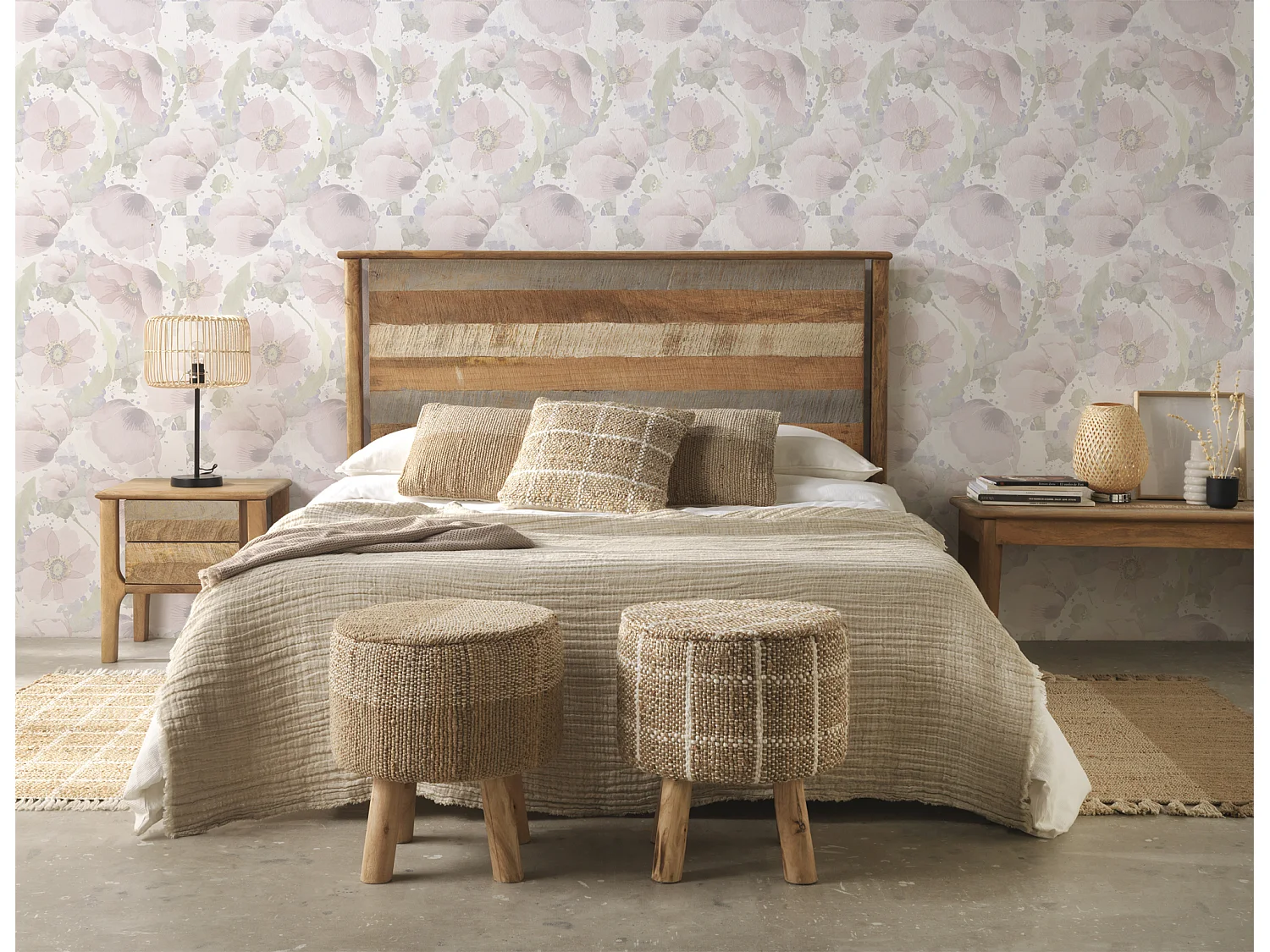 Cabezal de madera maciza de mango 165x120 cm