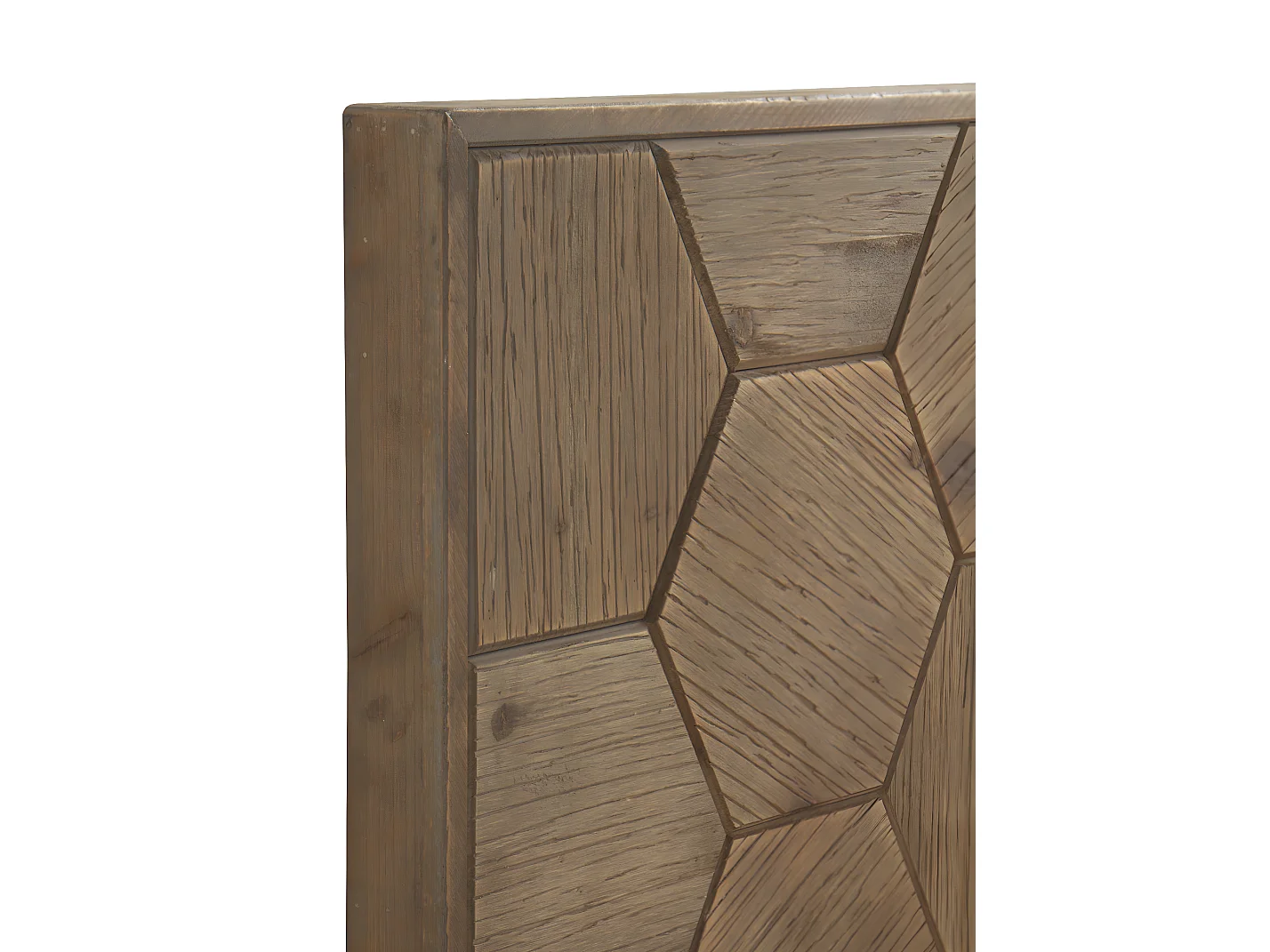 Cabeceira de madeira de freixo, cor natural 145x60 cm