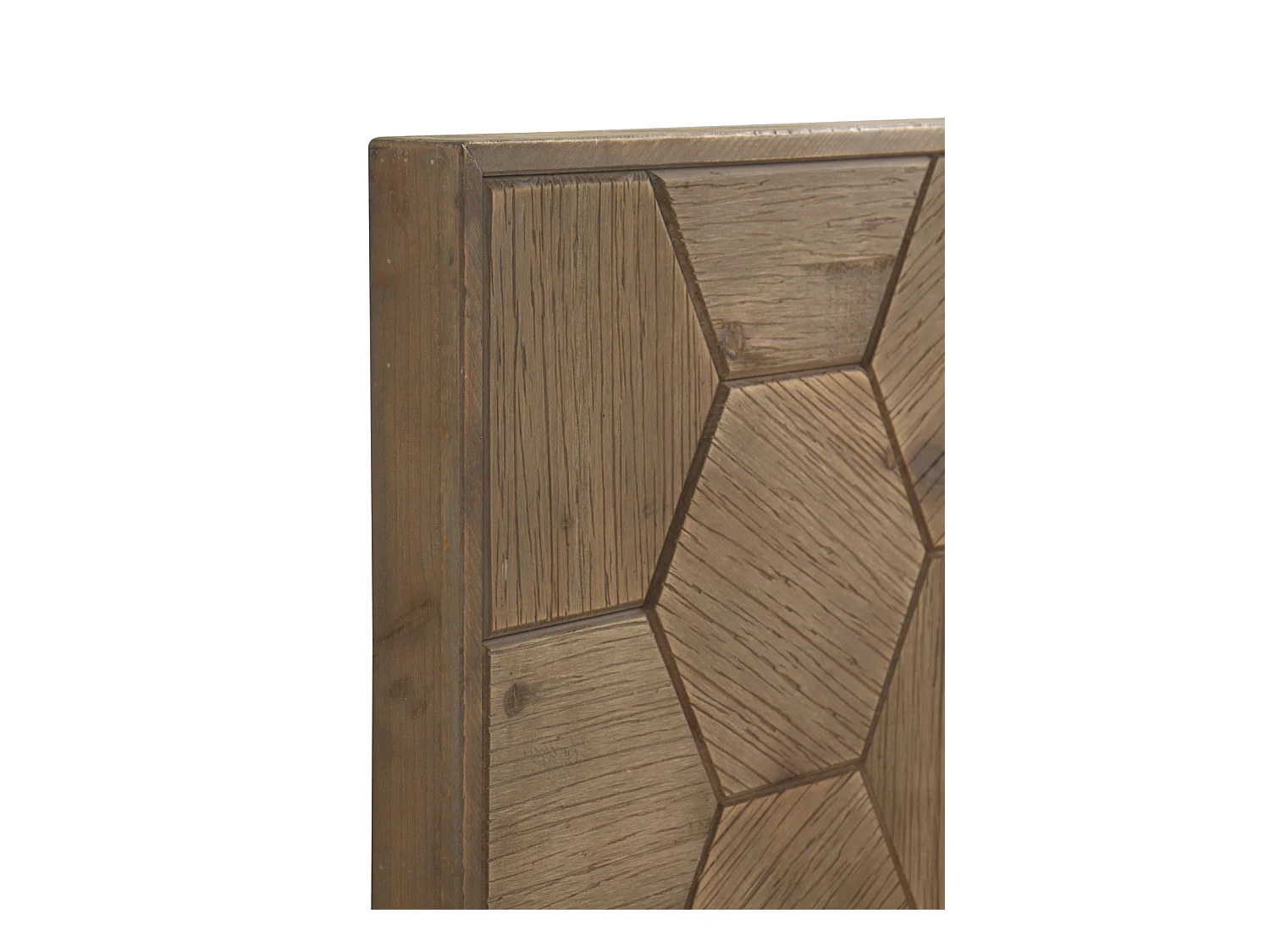Cabeceira de madeira de freixo, cor natural 145x60 cm