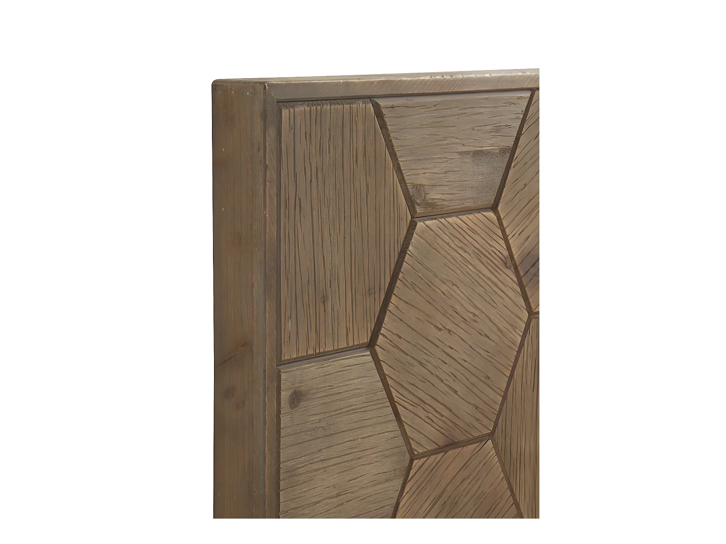 Cabeceira de madeira de freixo, cor natural 145x60 cm