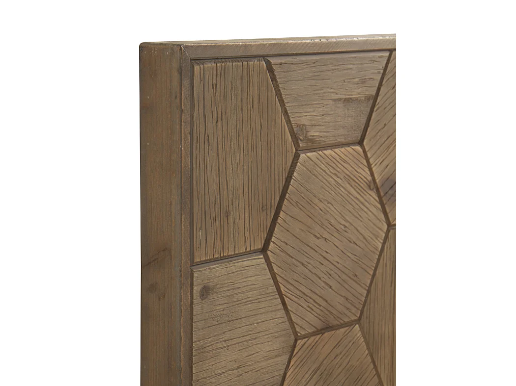 Cabeceira de madeira de freixo, cor natural 145x60 cm