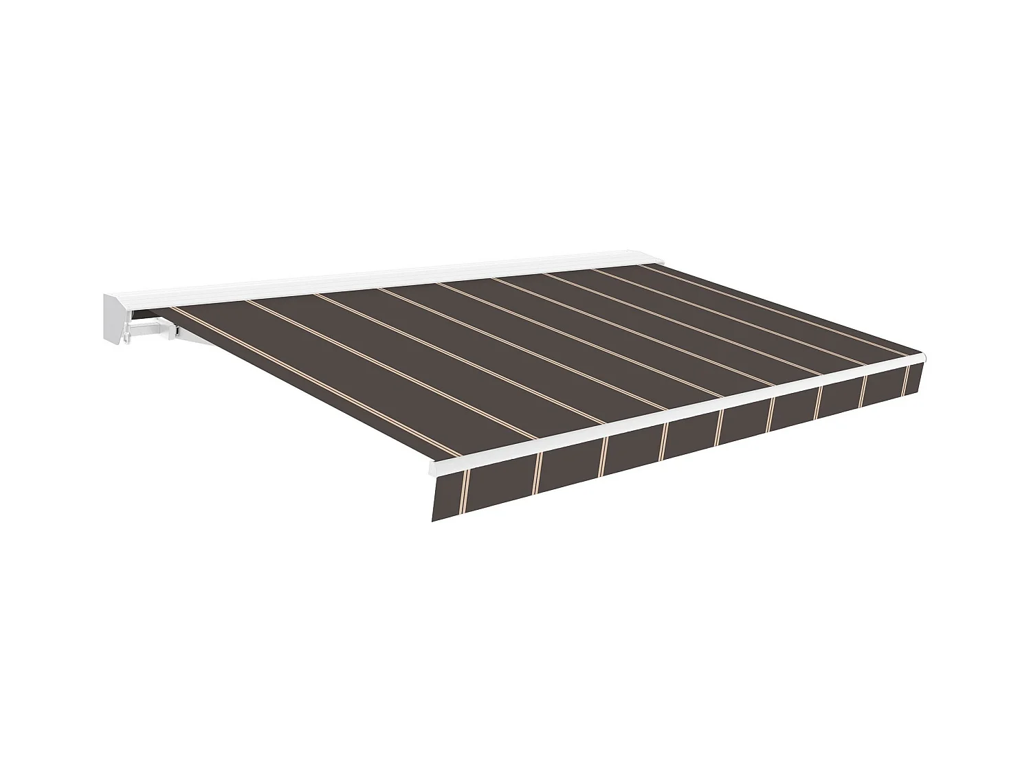 Wasabi - Toldo Enrollable 4x2,5 Gris Oscuro – Estructura Aluminio – Lona Acrílica UV – Inclinación Regulable – Manivela – Retráctil Terraza Jardín Balcón