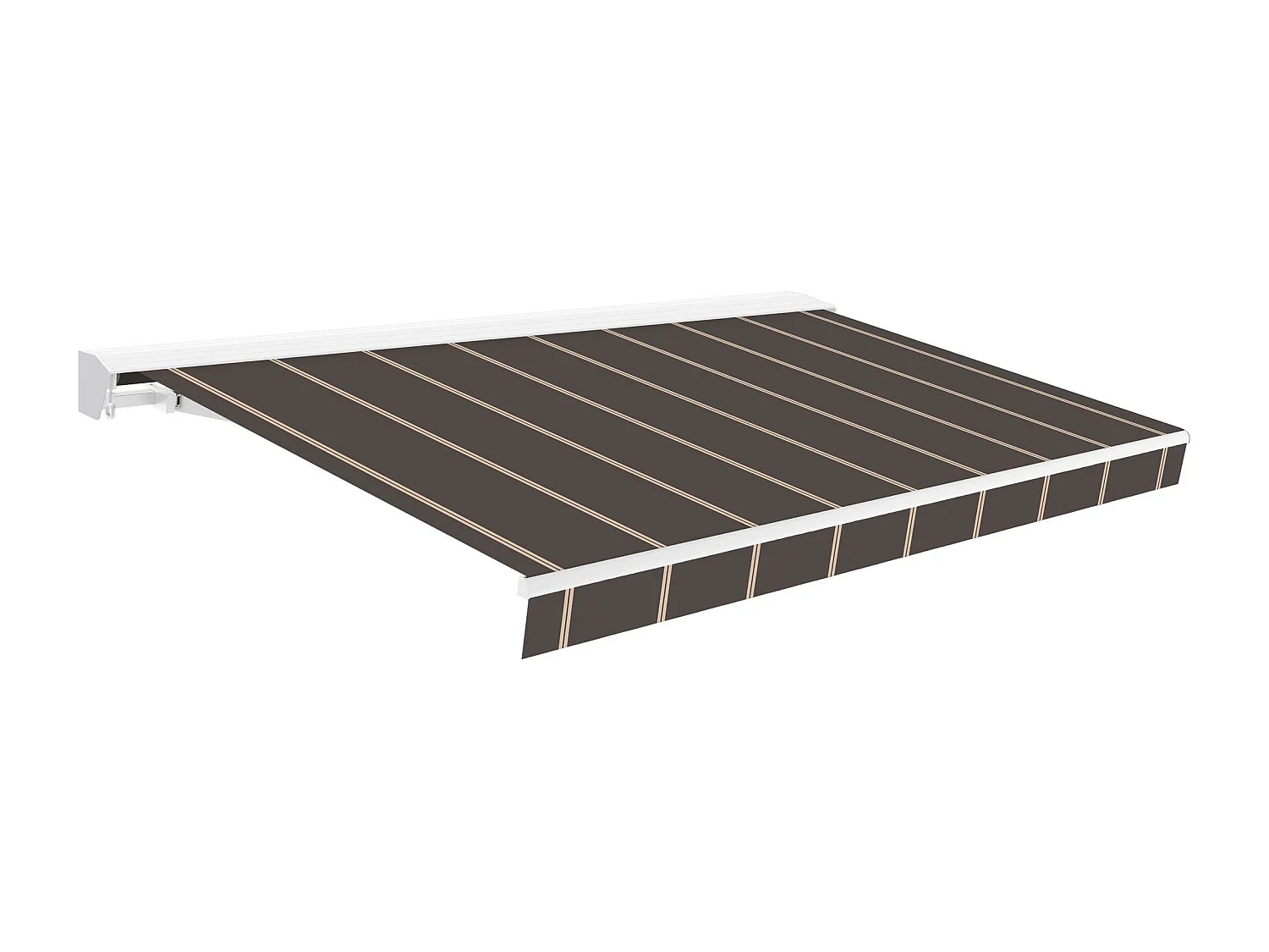 Wasabi - Toldo Enrollable 4x2,5 Gris Oscuro – Estructura Aluminio – Lona Acrílica UV – Inclinación Regulable – Manivela – Retráctil Terraza Jardín Balcón