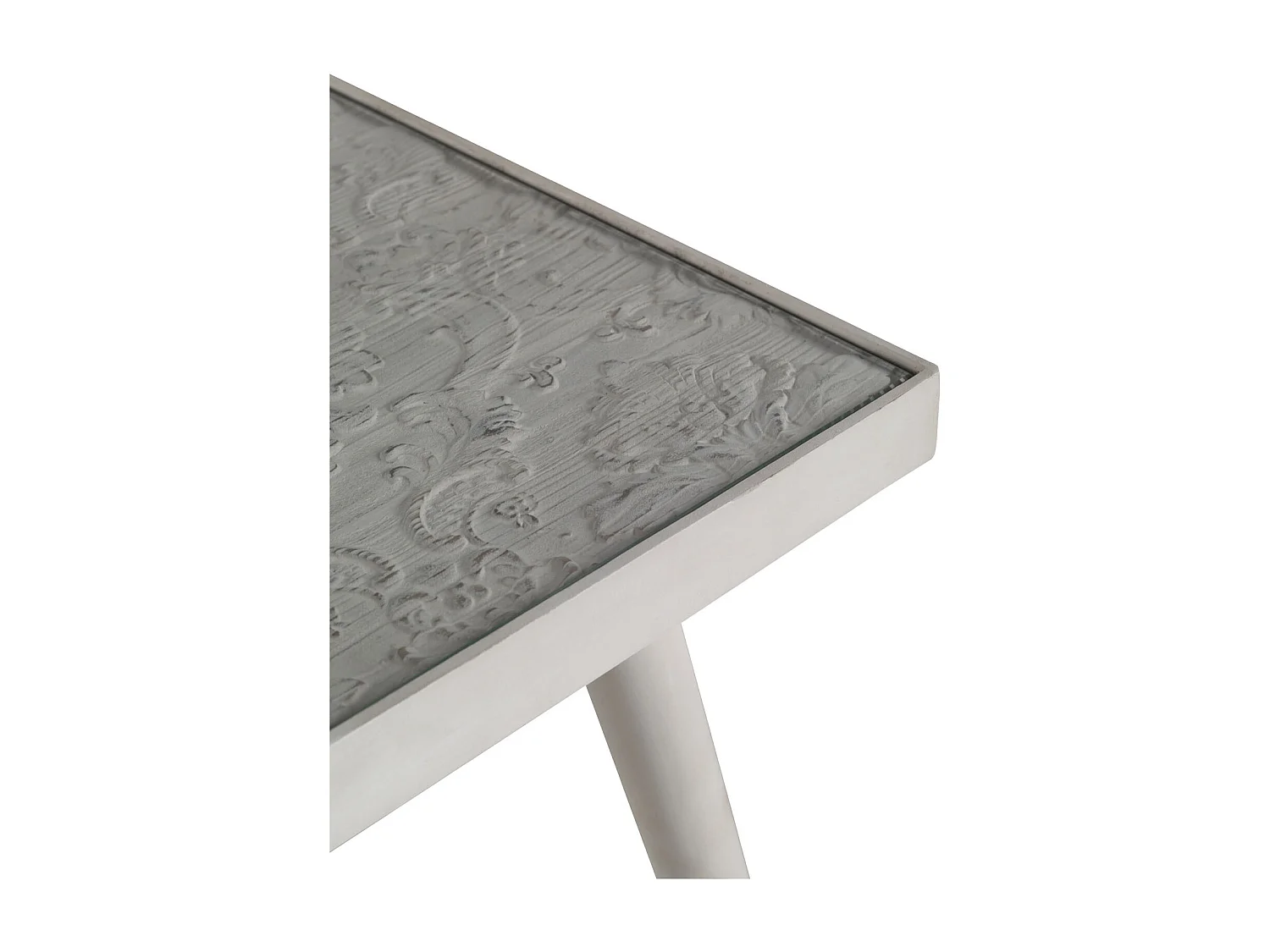 Beistelltisch aus weißem Tannenholz