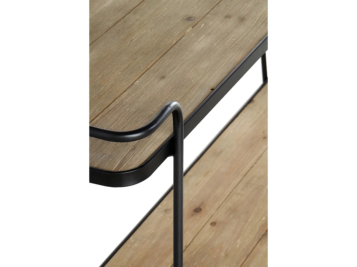 Consola madera de abeto y hierro