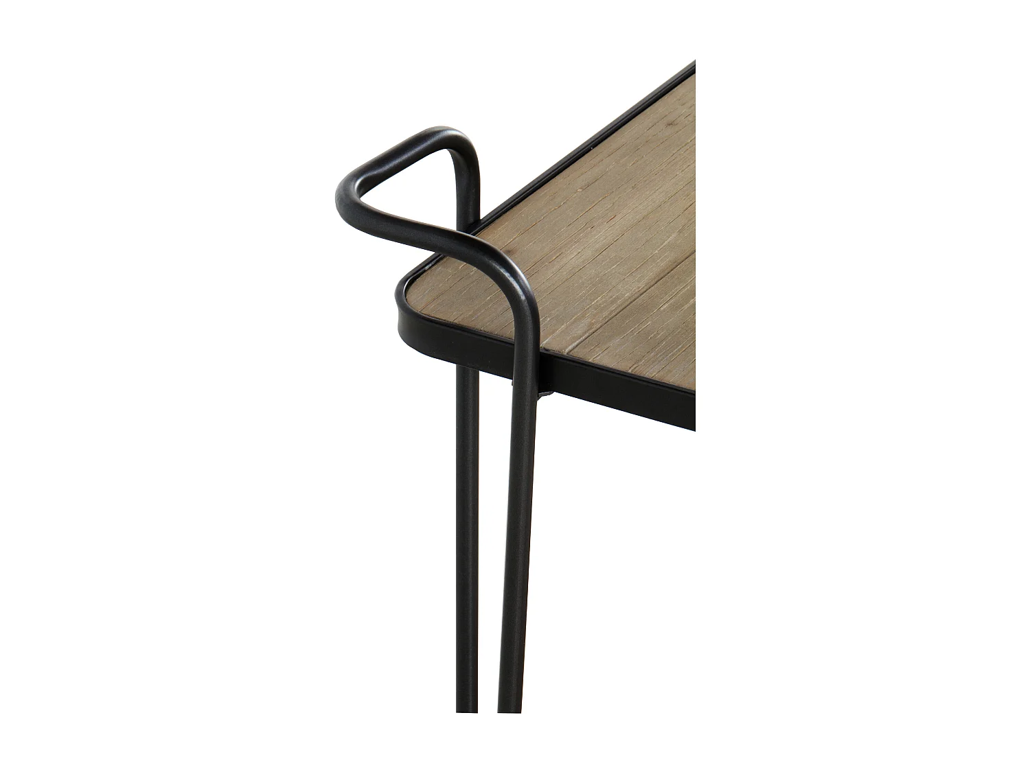 Consola madera de abeto y hierro