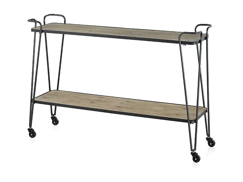 Consolle in legno di abete e ferro