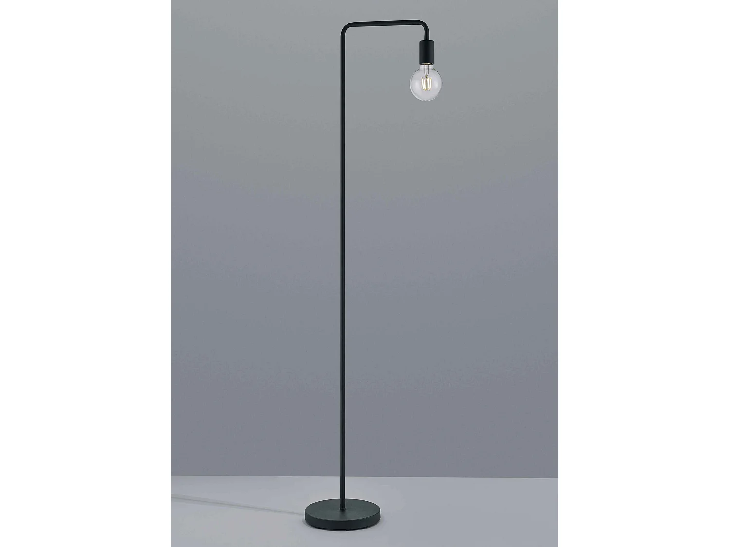 Piantana a tubo, metallo, nero, H 149 cm, Diallo