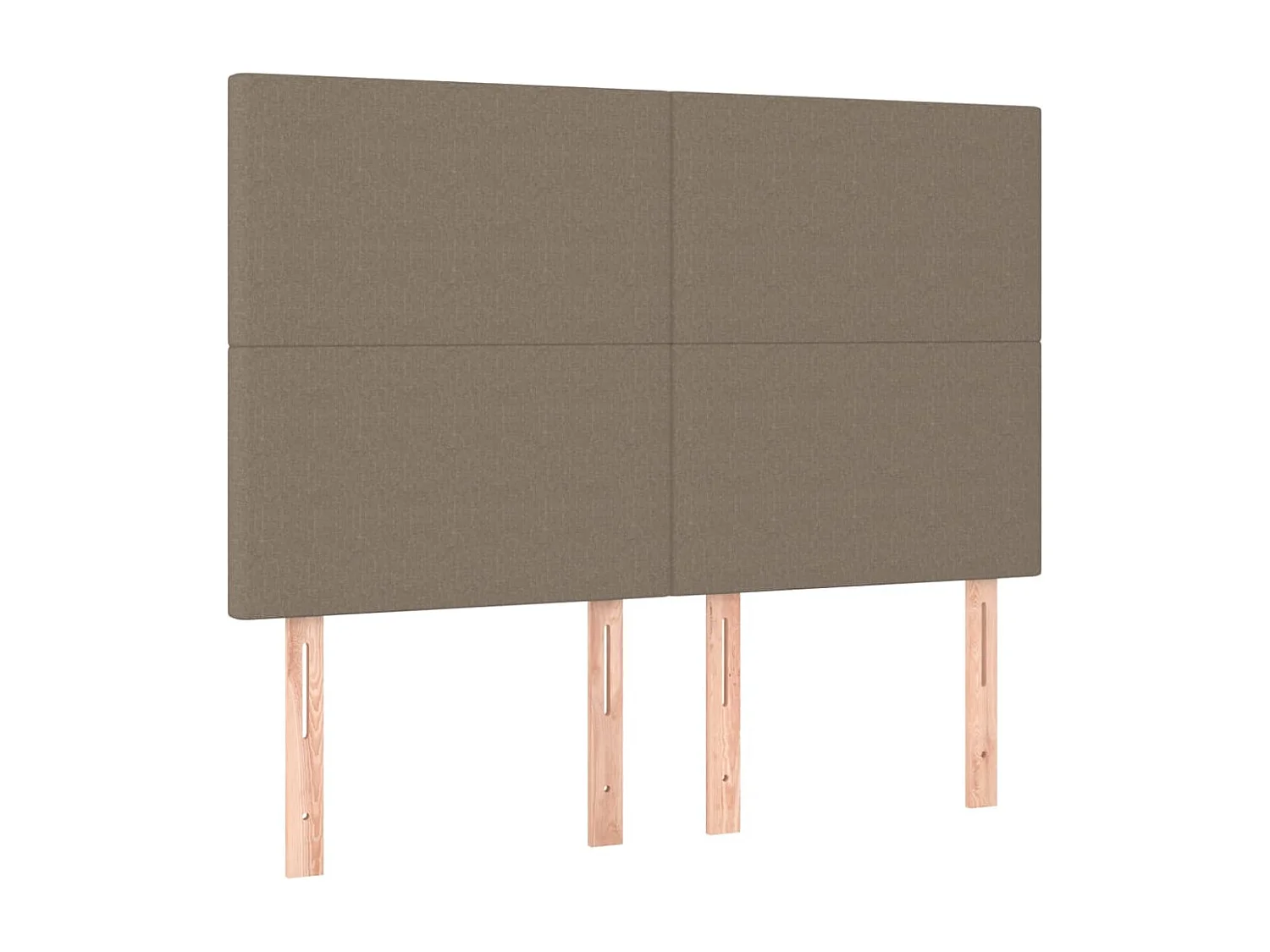 Tête de lit à LED Taupe 144x5x118/128 cm Tissu