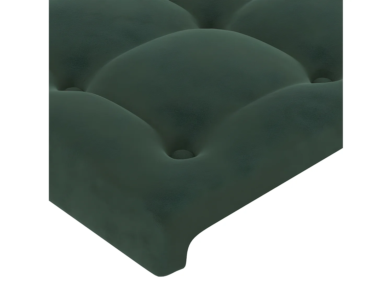 Têtes de lit 4 pcs Vert foncé 100x5x78/88 cm Velours