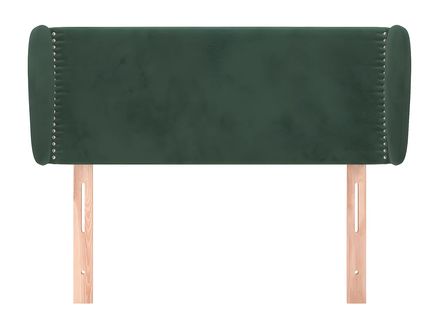 Cabeceira com orelhas Verde escuro 83x23x78/88 cm Veludo