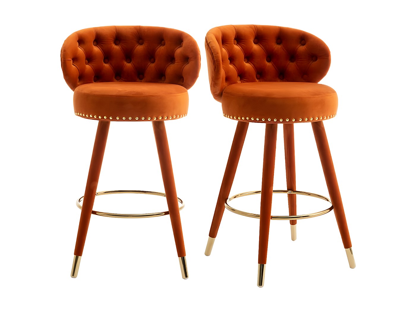 Sgabelli Cucina Legno BenyLed Set Di 2 Sgabelli Da Bar Con Sedile In Pp E Gambe In Legno Di Faggio D 335381 - Foto 13