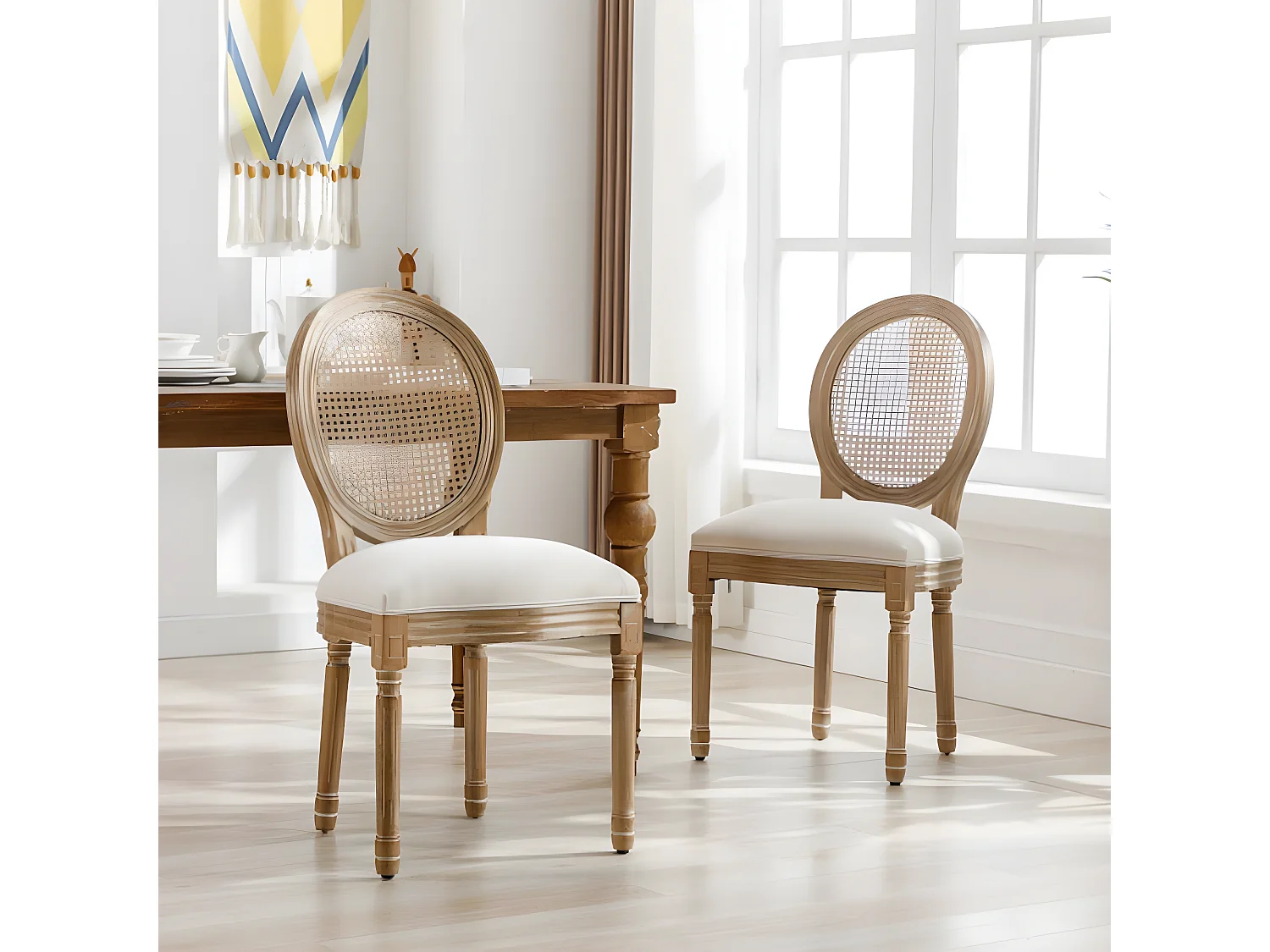 Zachte fluwelen stoel, set van 2 comfortabele gestoffeerde stoelen.